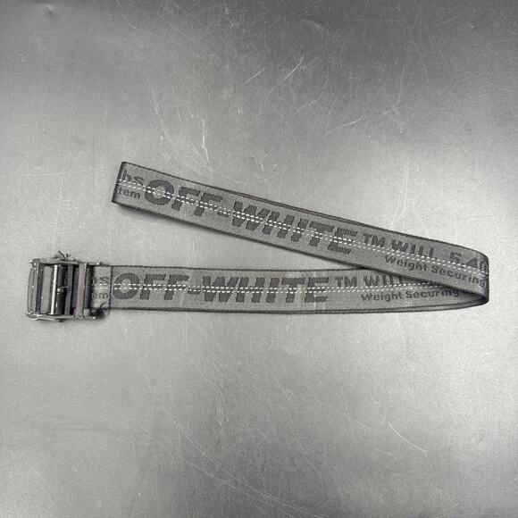 Off-White Virgil Abloh Industrial Belt Black Designer Belt 52” One Size SS19 - Picture 1 of 5